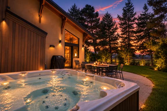 The Sawtooth Modern | Designer Build | Hot Tub | River Access